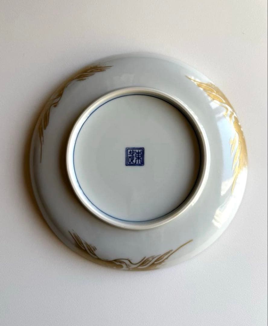 【東哉】京焼・清水焼　皿　波濤