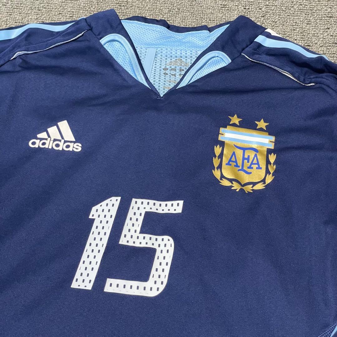 04'-05'アルゼンチン代表ユニフォームアウェイ長袖#15 南米予選支給品