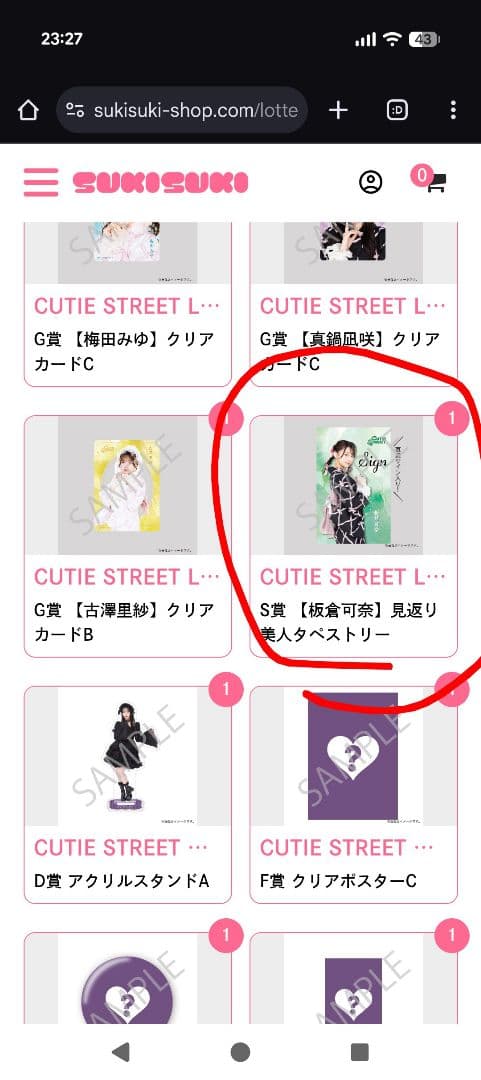 板倉可奈　タペストリー　直筆サイン入り