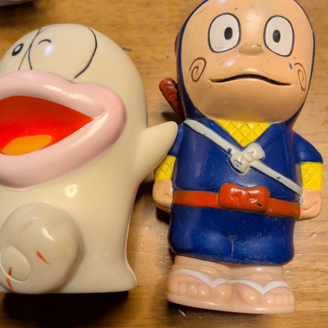 ソフビドラえもん、パーマン、ドラえもん他4体キャラクター貯金箱セット　住友銀行