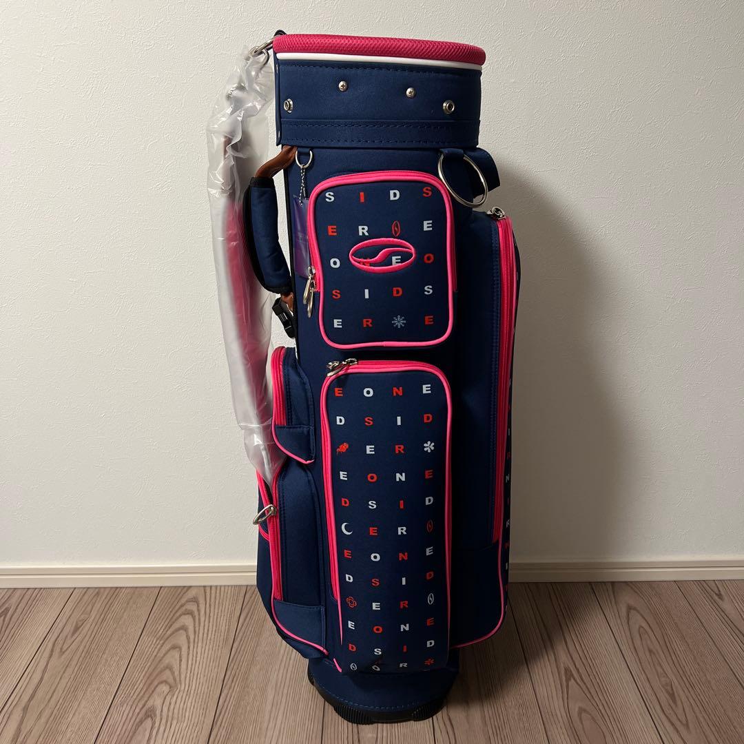 ネイビー/ピンク ゴルフバッグ