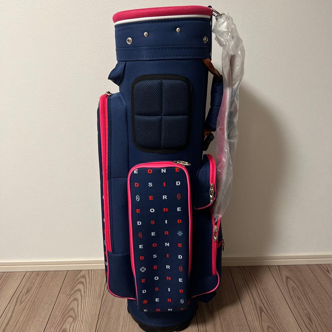 ネイビー/ピンク ゴルフバッグ