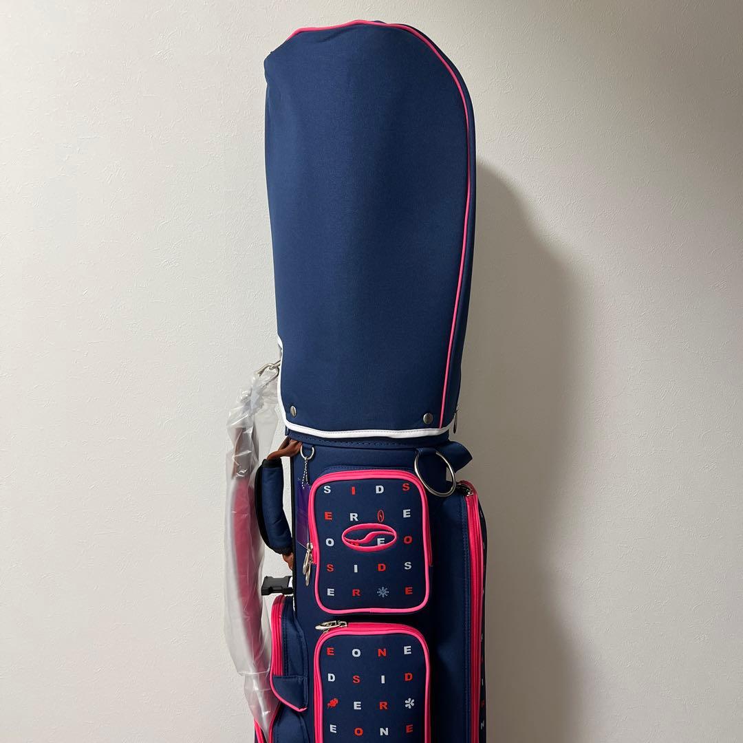 ネイビー/ピンク ゴルフバッグ
