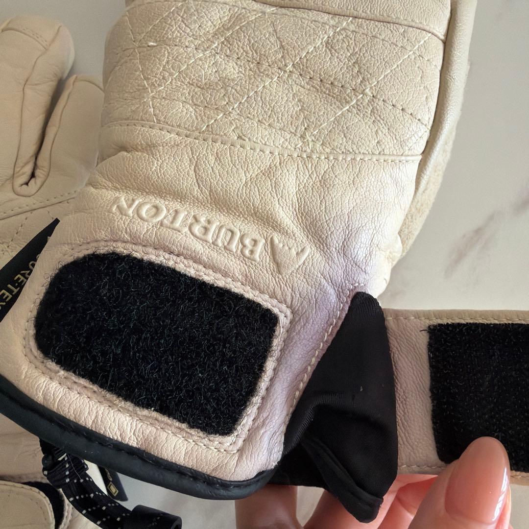 BURTON レザー グローブ ホワイト Ｍ
