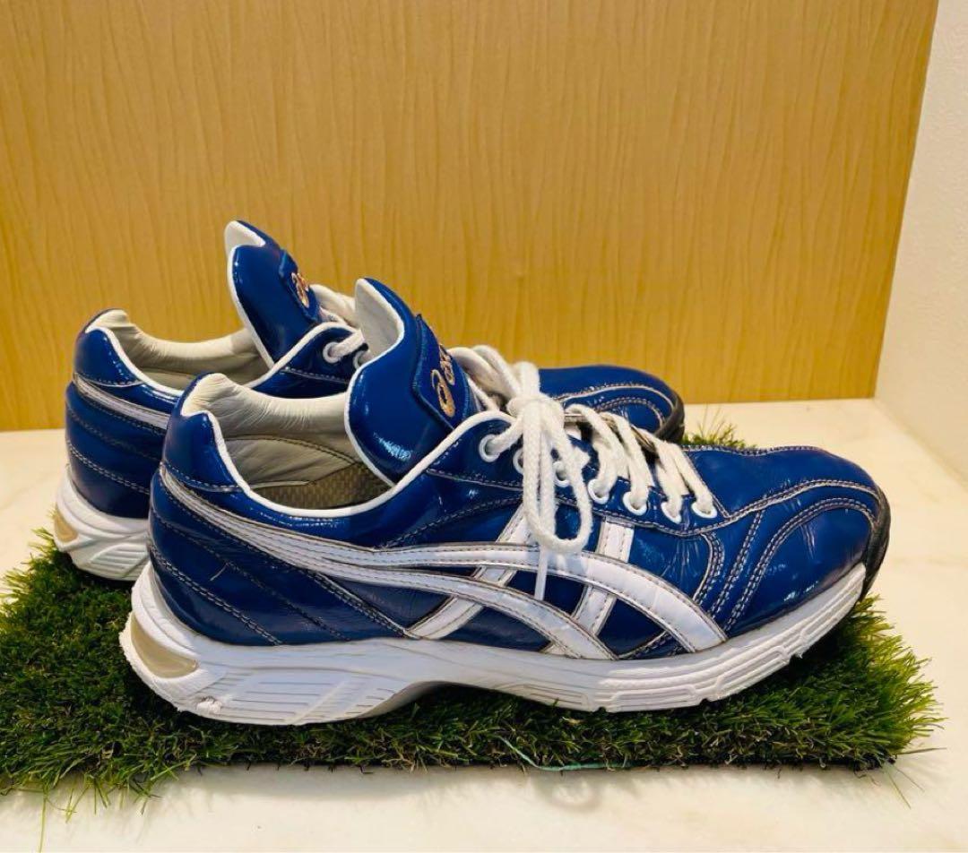 【中古27.0cm】ASICS トレーニングシューズ 青