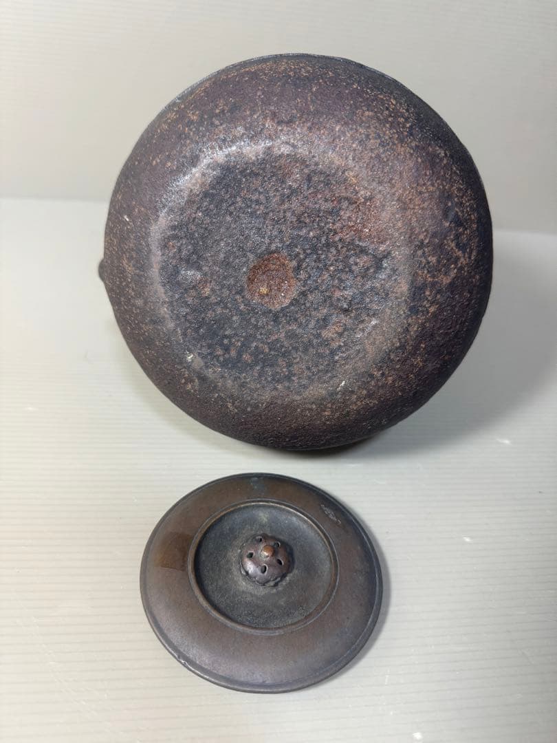 2486 龍文堂　鉄瓶　時代物