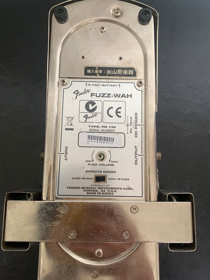 Fender Fuzz-Wah ギターエフェクター　ワウペダル