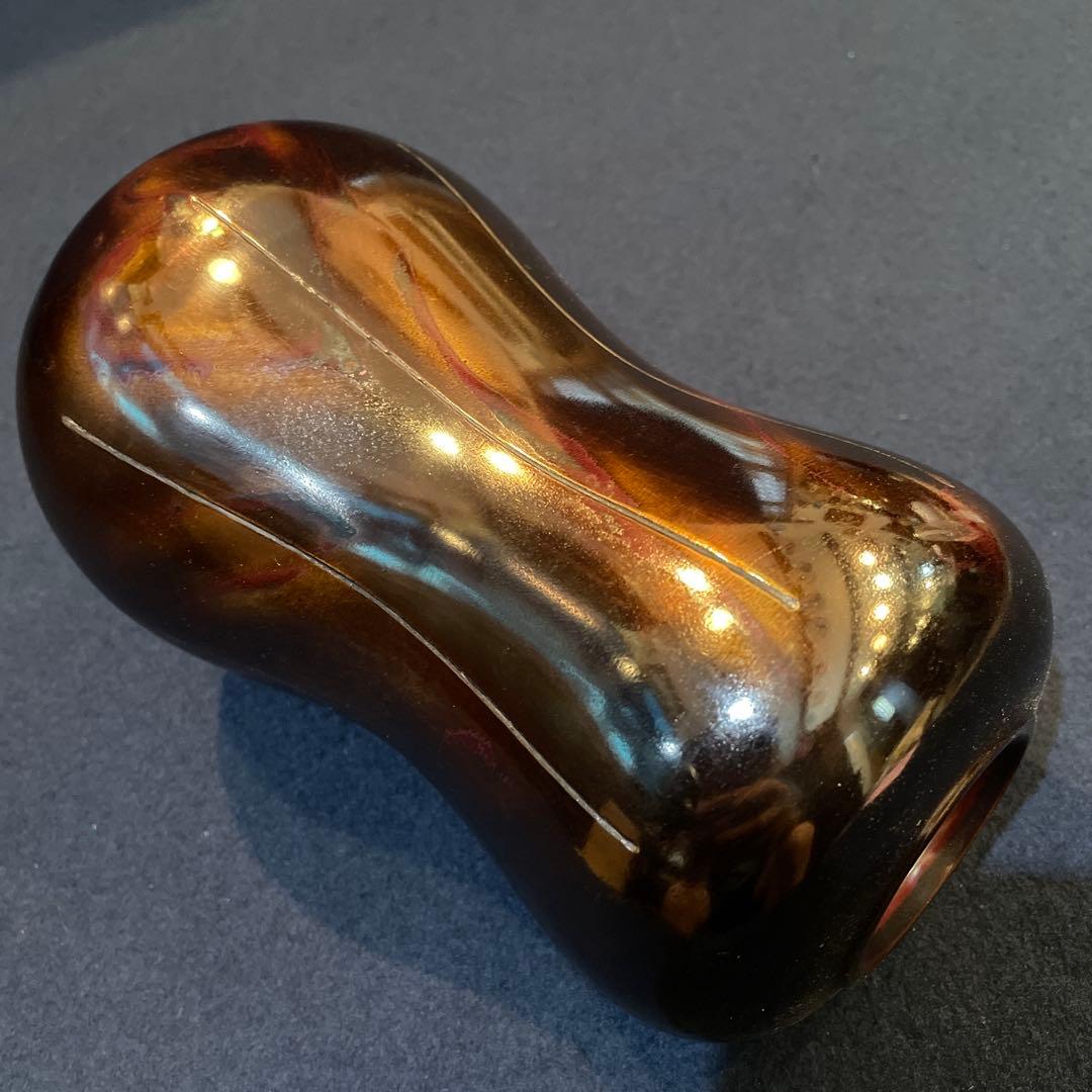 「高岡銅器」の『瓢型 紫銅 花瓶』【凰山】(造)共箱　花器　花入　花瓶