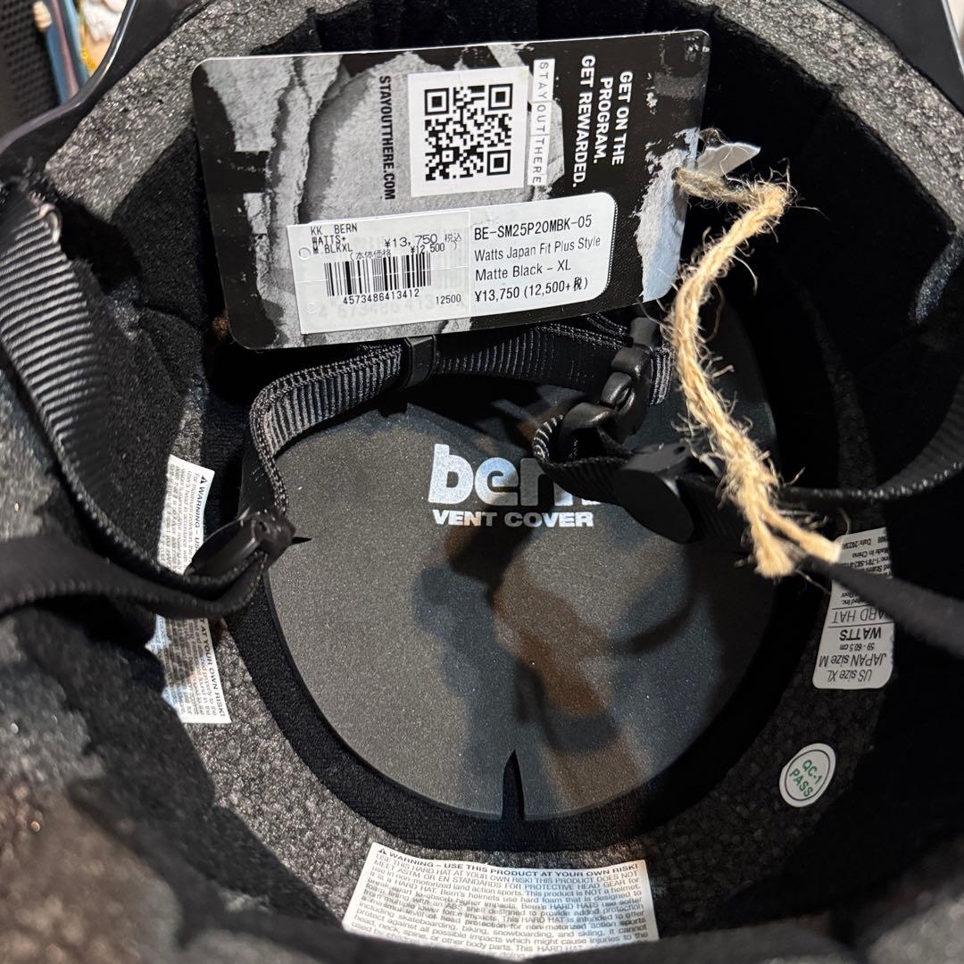 bern バーン　スノボ　ヘルメット　マッドブラック　JAPANFIT