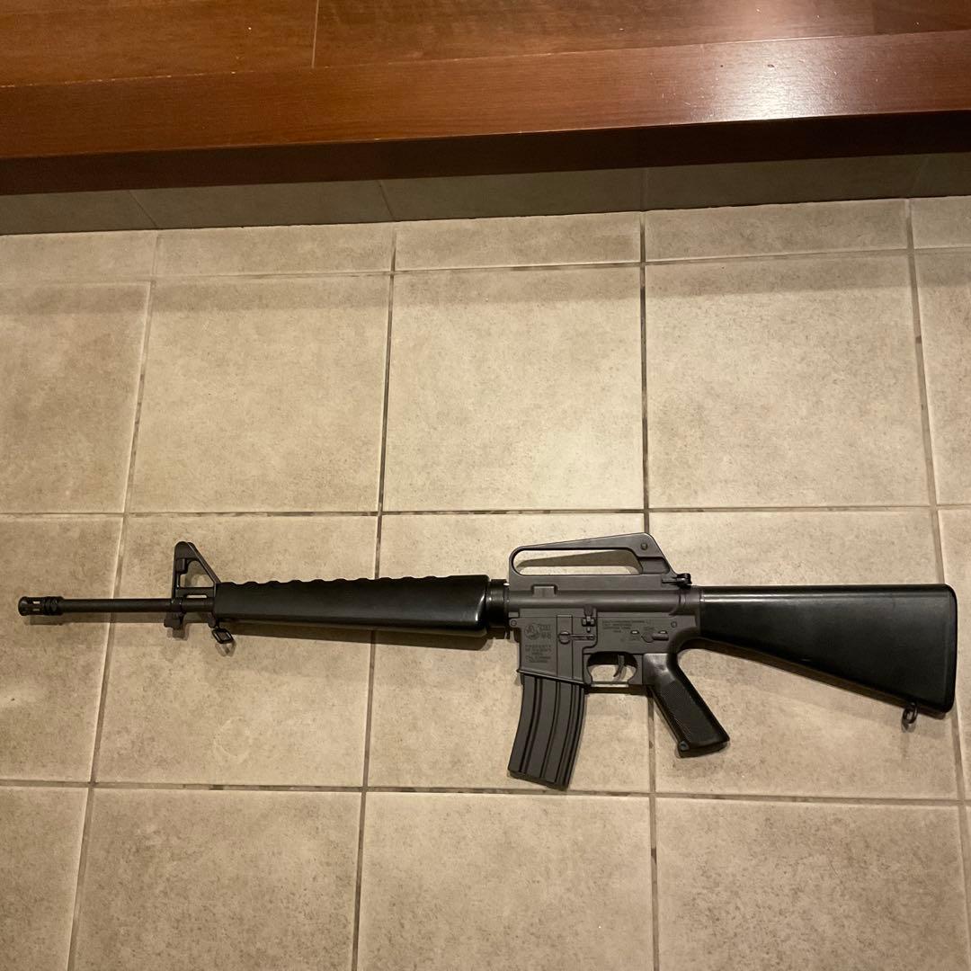 91m/s絶版品東京マルイ純正電動ガンM16A1 メンテ済＋300連マガジン良品