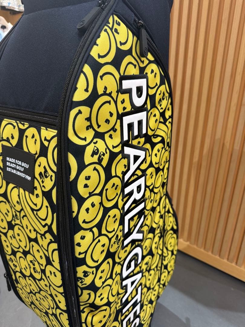 新品 PEARLY GATES スマイリーフェイス ゴルフバッグ