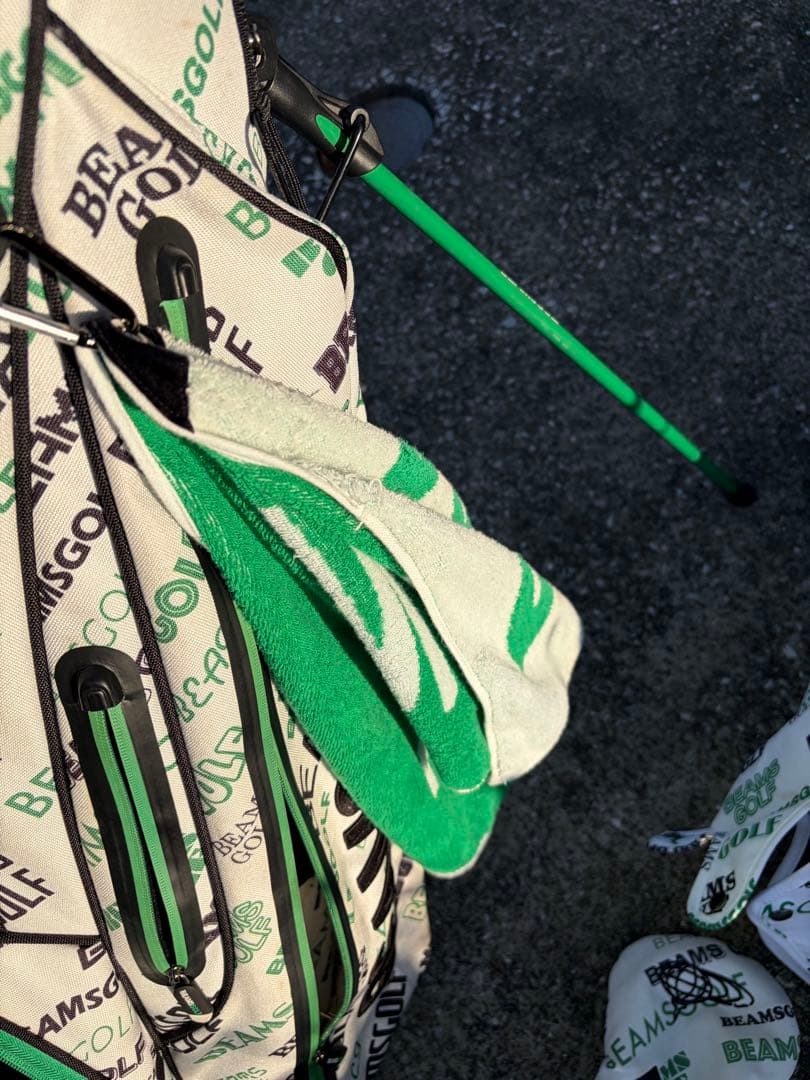 BEAMS GOLF キャディバッグ・ヘッドカバーセット　マルチロゴ　ビームス