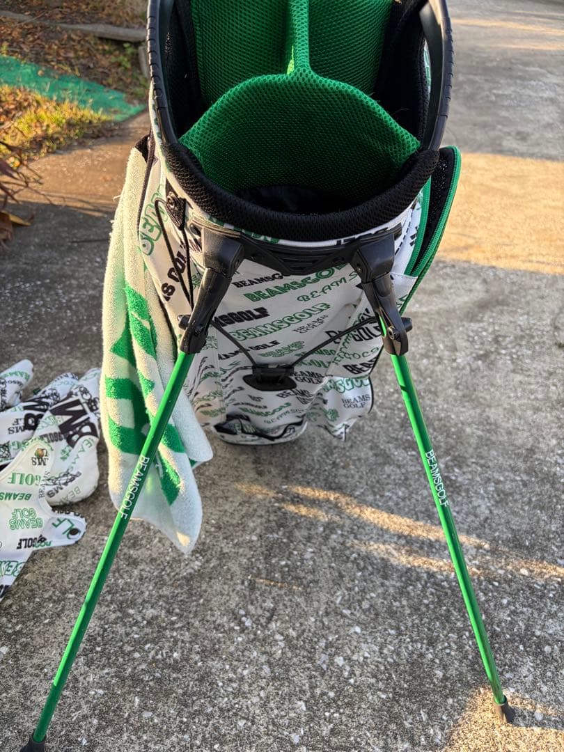 BEAMS GOLF キャディバッグ・ヘッドカバーセット　マルチロゴ　ビームス
