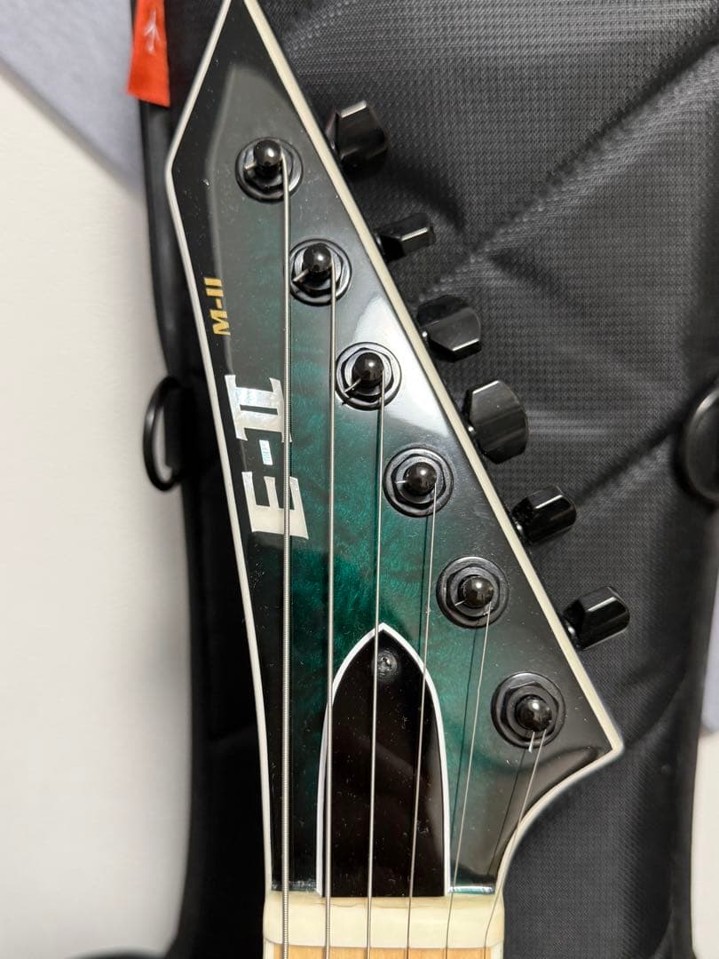 ギター E-II M-II NT HS QM Black Turquoise Burst