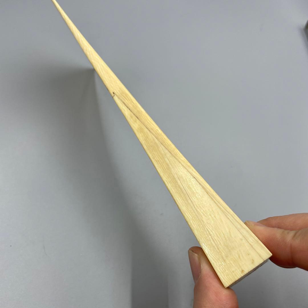 239ヴィンテージ 天然素材　三味線バチ　重さ約110g