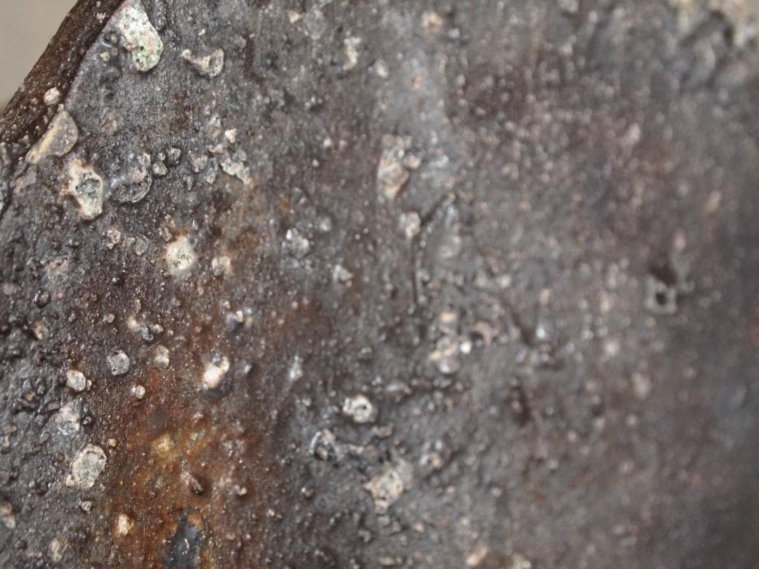 入手困難★ジェフ・シャピロ【師：伊勢崎淳】焼き締め【窯変】花入★共箱