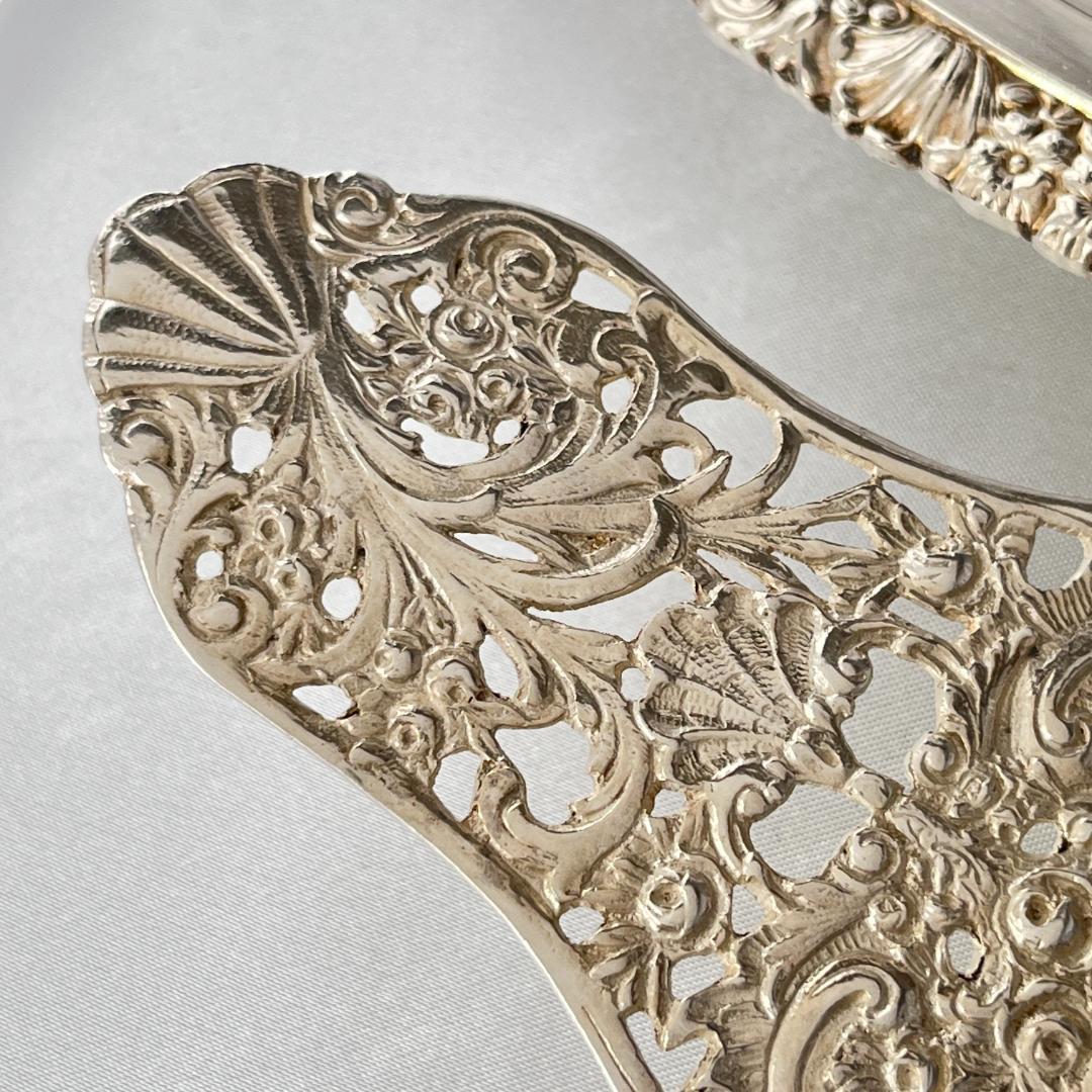 【ドイツ】 天使と薔薇のケーキサーバー【純銀】