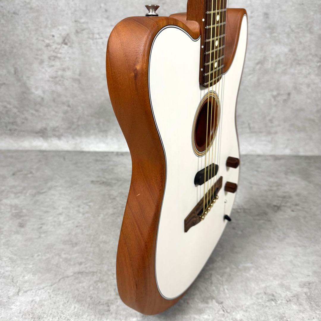 【激レア】フェンダー アコスタソニック テレキャス 美品 ホワイト メンテ済み