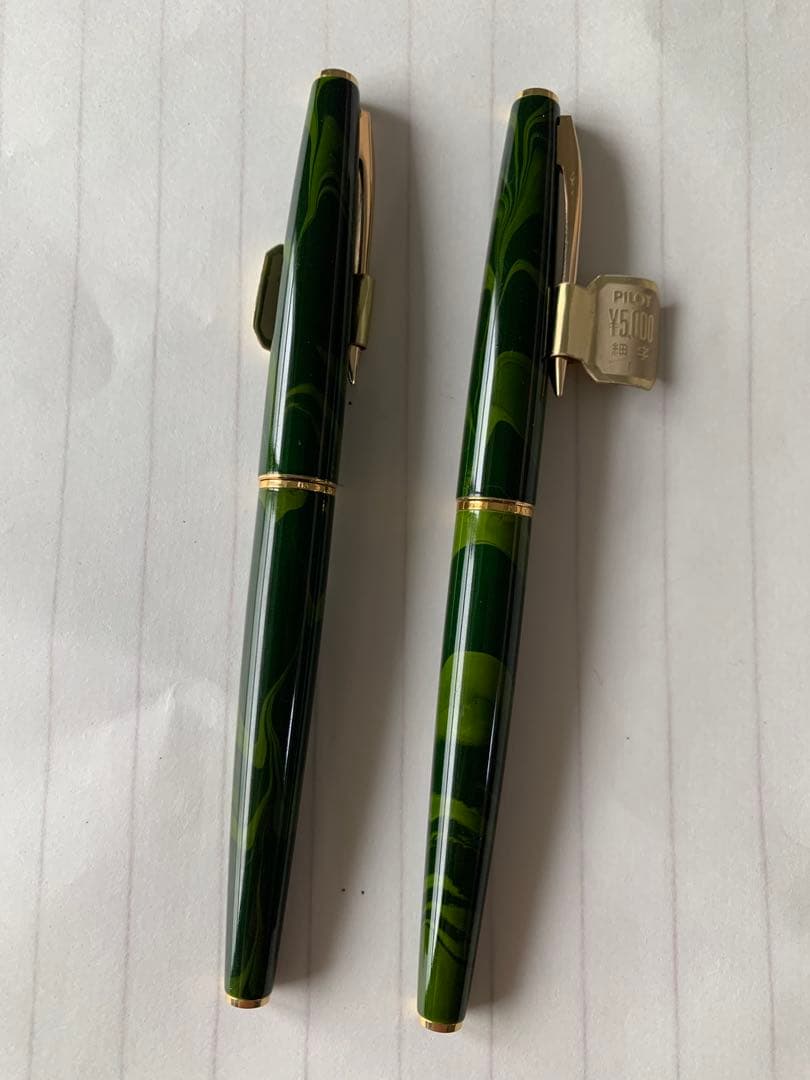 極めて希少 PILOT Lady 雲流（Umryu） 万年筆 18K 2本まとめ
