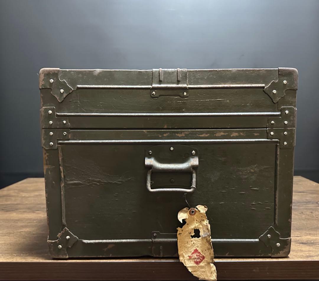 ビンテージ　米軍 US ARMY 希少 フットロッカ－ トランクBOX