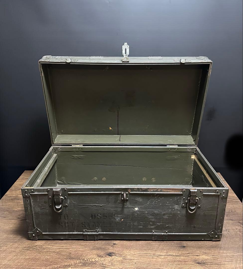 ビンテージ　米軍 US ARMY 希少 フットロッカ－ トランクBOX