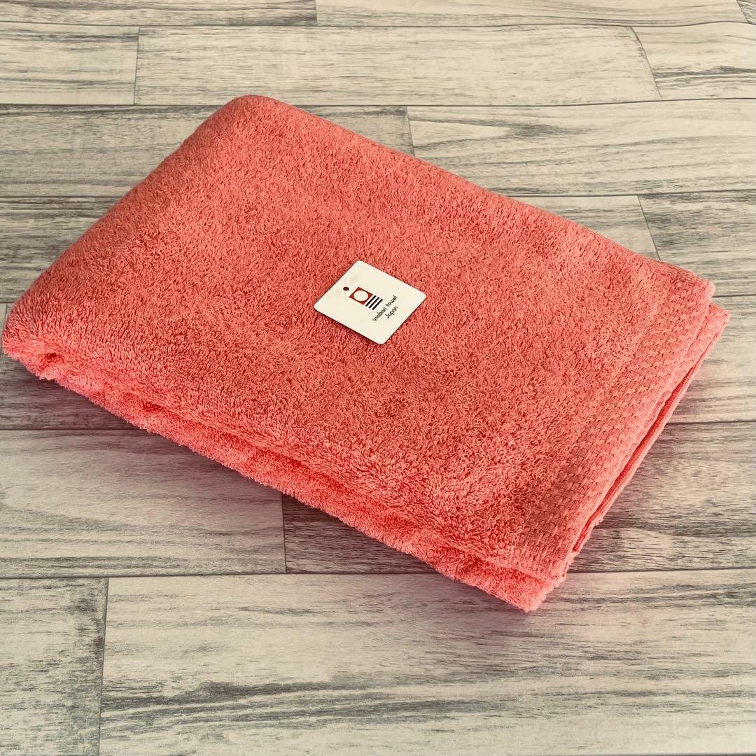 今治タオル　バスタオル　８枚　甘撚り糸使用　スカーレット４枚　ミントブルー４枚