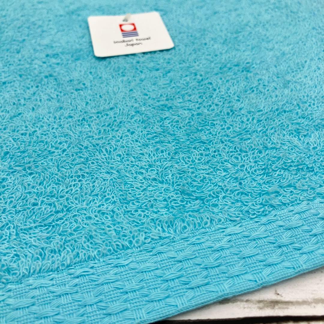 今治タオル　バスタオル　８枚　甘撚り糸使用　スカーレット４枚　ミントブルー４枚