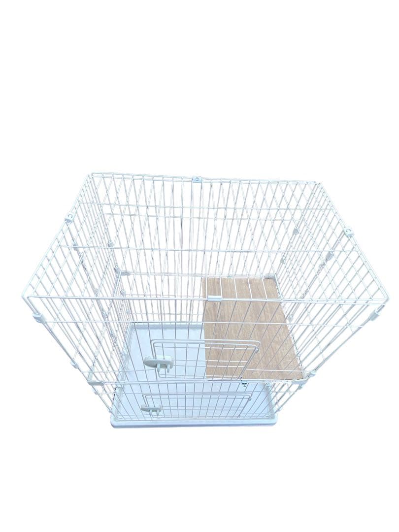 アイリスオーヤマ ペットゲージ PEC-902V 2段タイプ　ホワイト