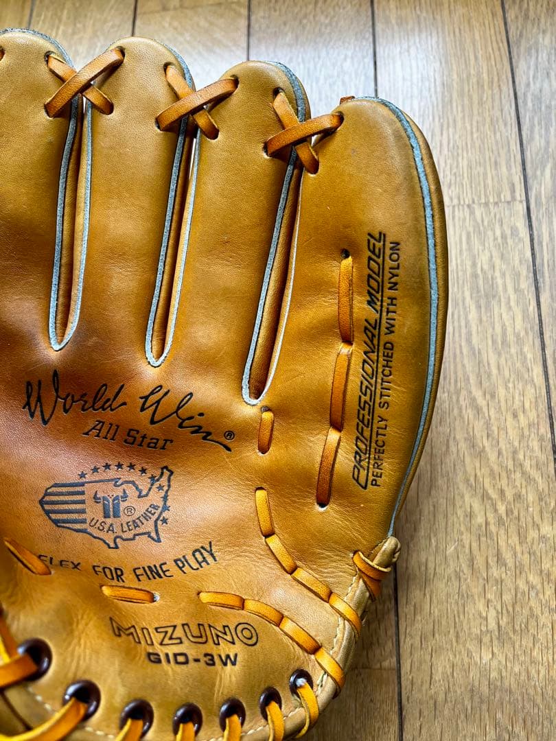 MIZUNO デッドストック　赤カップ　硬式用　グローブ　ミズノ