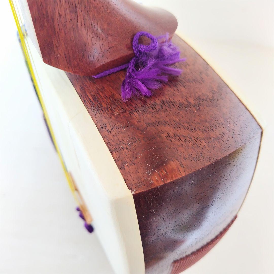 訳有り[破れ]三味線　花梨　民謡　長唄用　ハードケース付き