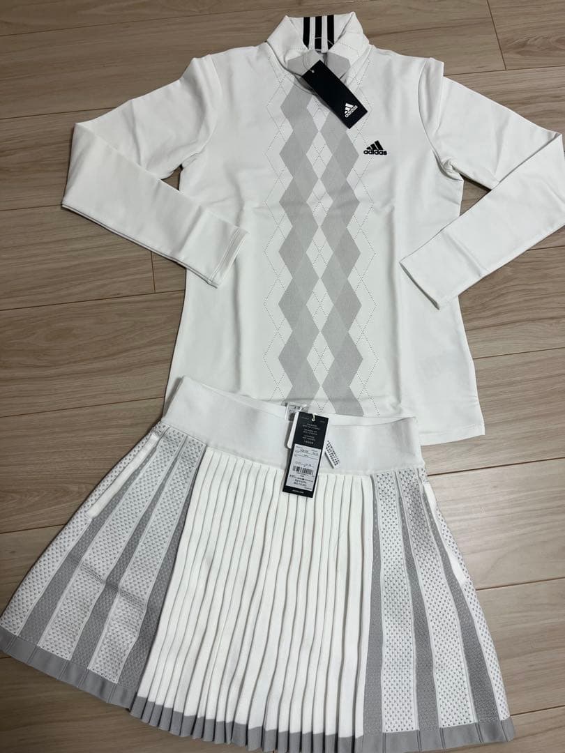 新品　アディダス　adidas ゴルフ　モックネック　スカート　セットアップ　M