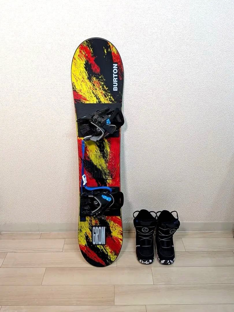 バートンキッズスノーボードセット/ボード110/バインXS/ブーツ19.5