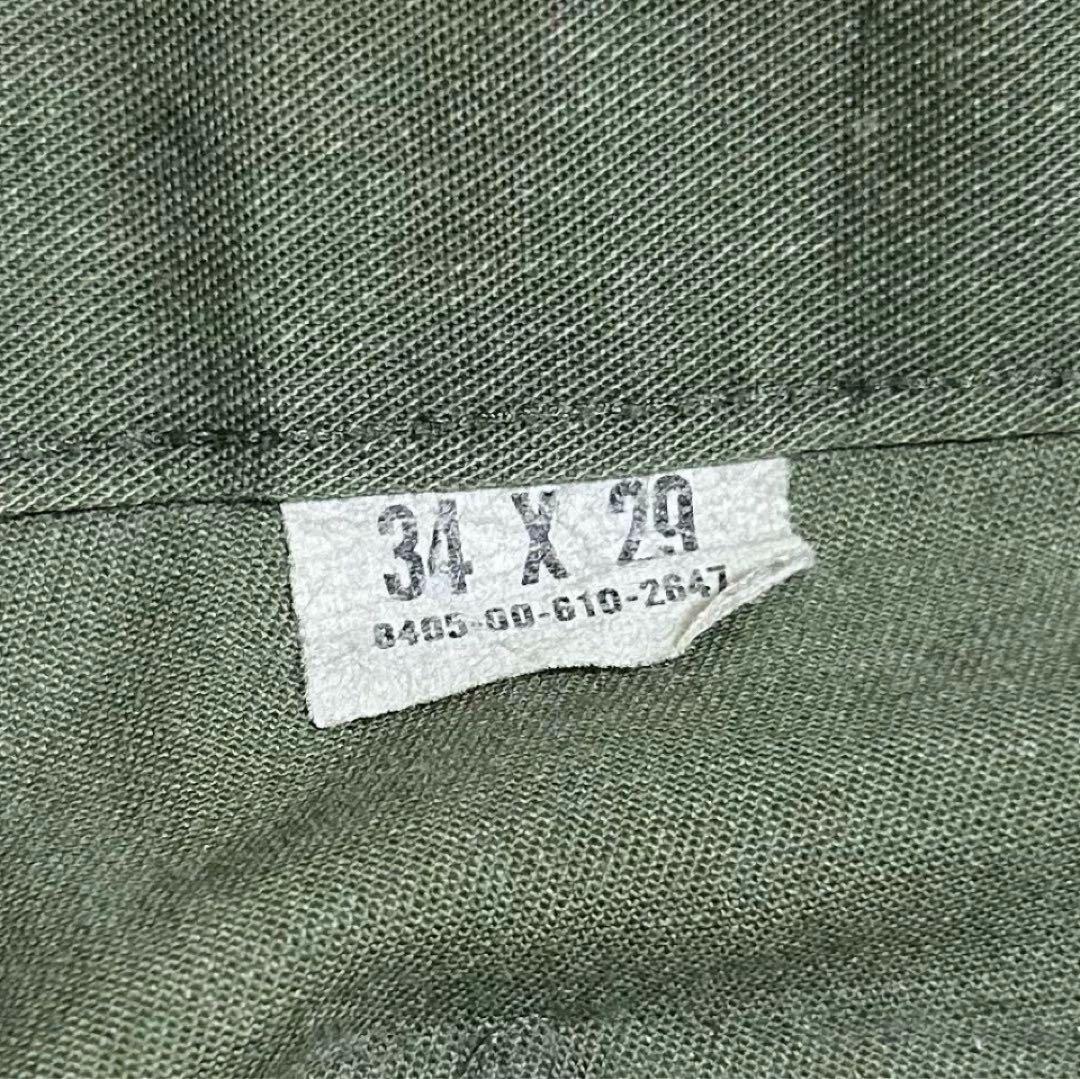 US ARMY 80s OG507 ベイカーパンツ W34×L29 オリーブ