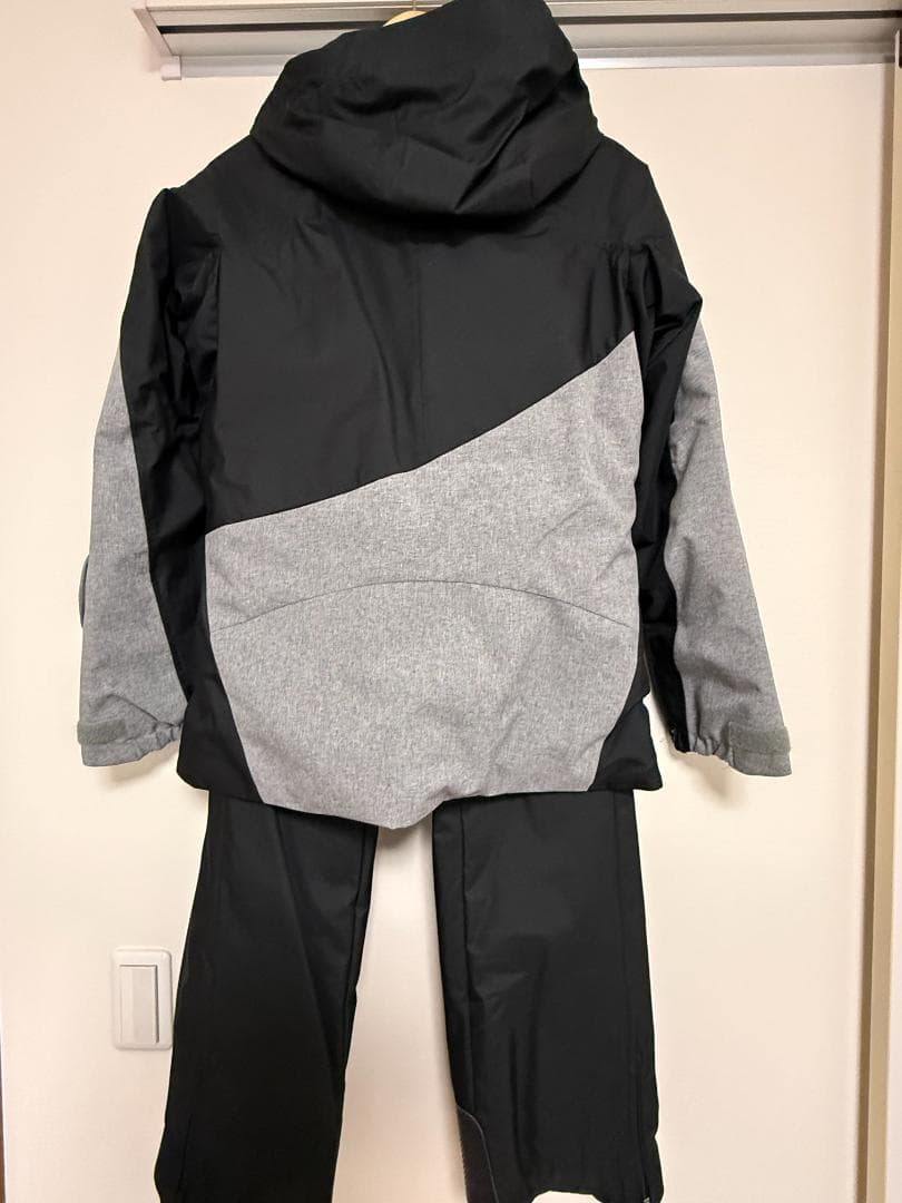 女性用スキーウェア グレー/ブラック