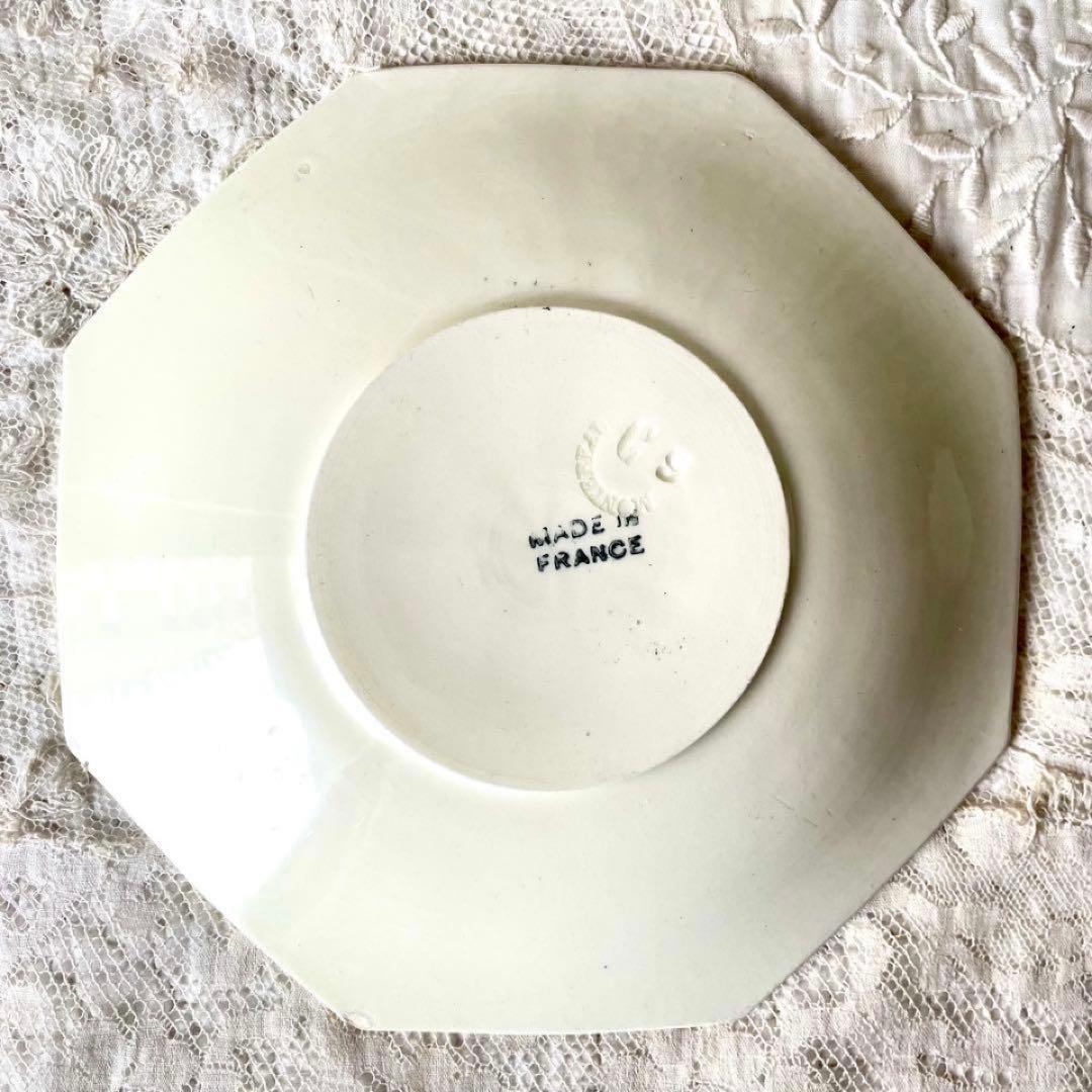 【希少】クレイユモントロー　オクトゴナルC&S カップ　フランスアンティーク