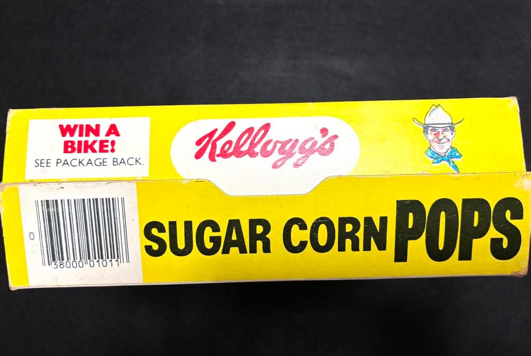 70s ケロッグ　シュガーコーン　空箱　パッケージ　アメリカン雑貨　ビンテージ