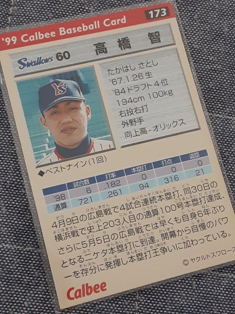 【匿名配送】髙橋智選手　カード