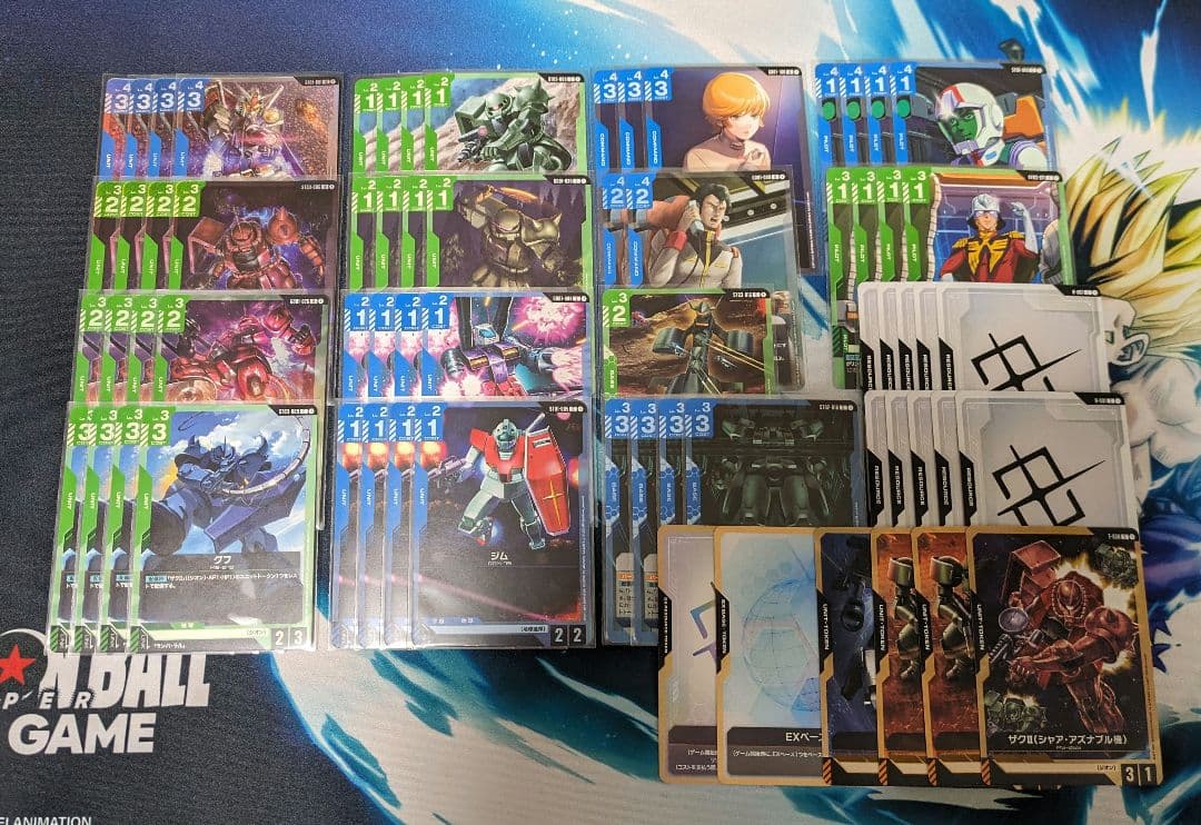 【匿名配送＆ガチ構築】ガンダム GCG 青緑ジオン 青緑アグロ 構築済みデッキ