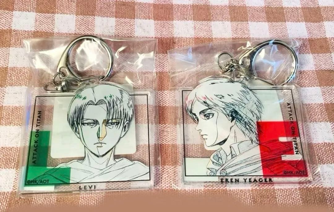 進撃の巨人 リヴァイ エレン 線画アクリルキーホルダー witstudio