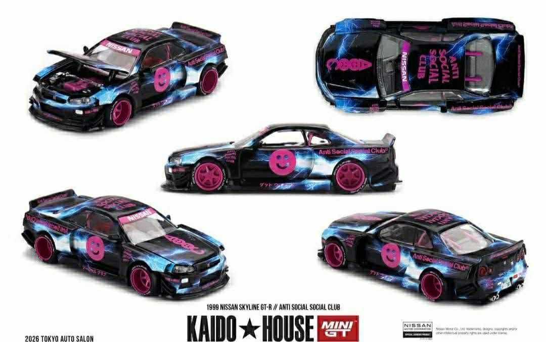 KAIDO 日産スカイライン GT-R R34 ANTI SOCIALCLUB