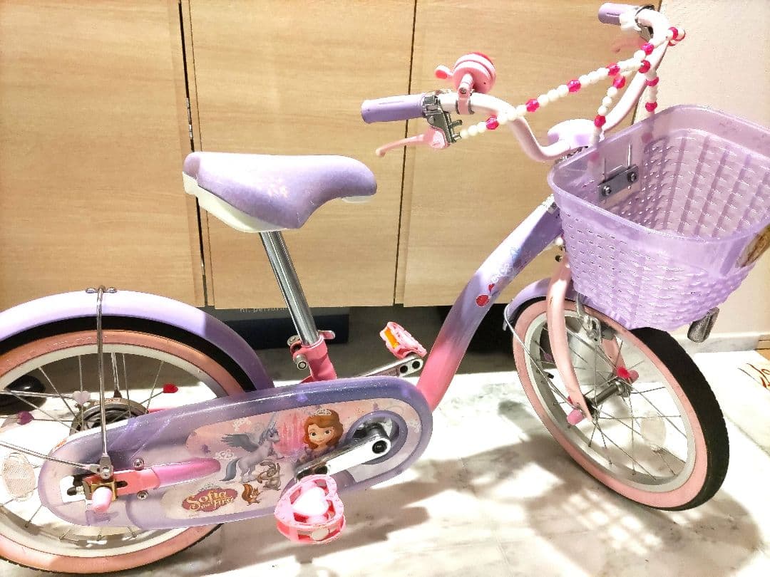 【ユウシ】ソフィア　自転車　16インチ　ヘルメット付き
