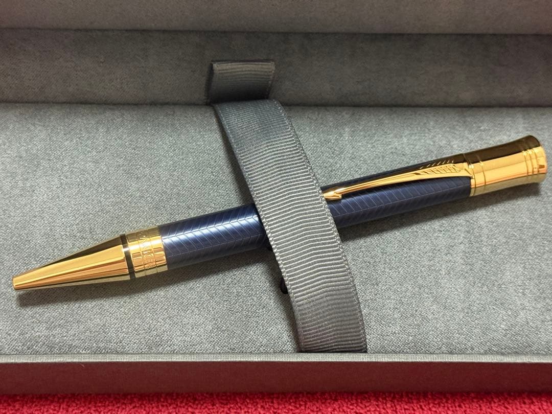 PARKER ボールペン デュオフォールド プレステージ ブルーシェブロンGT