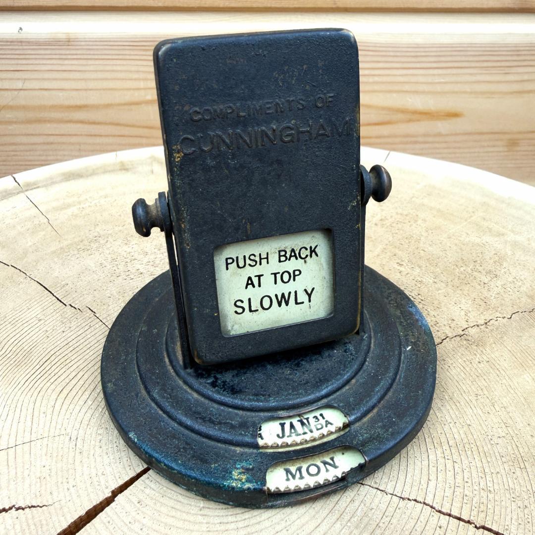 デスクカレンダー アンティーク アドバタイジング 店舗什器 ビンテージ 古道具