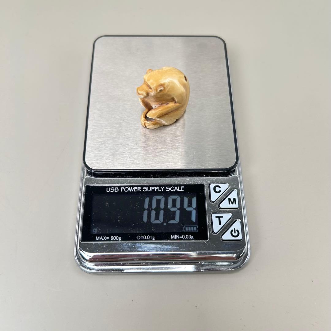 猿の彫刻 小型根付天然素材アンティーク骨董飾り物古美術置物細密細工