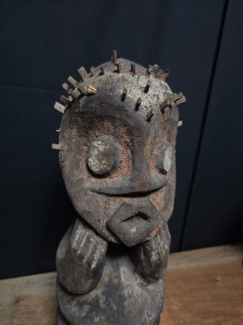 横*山様 自立難マンビラ族彫像カメルーン　アフリカプリミティブアートアフリカンア