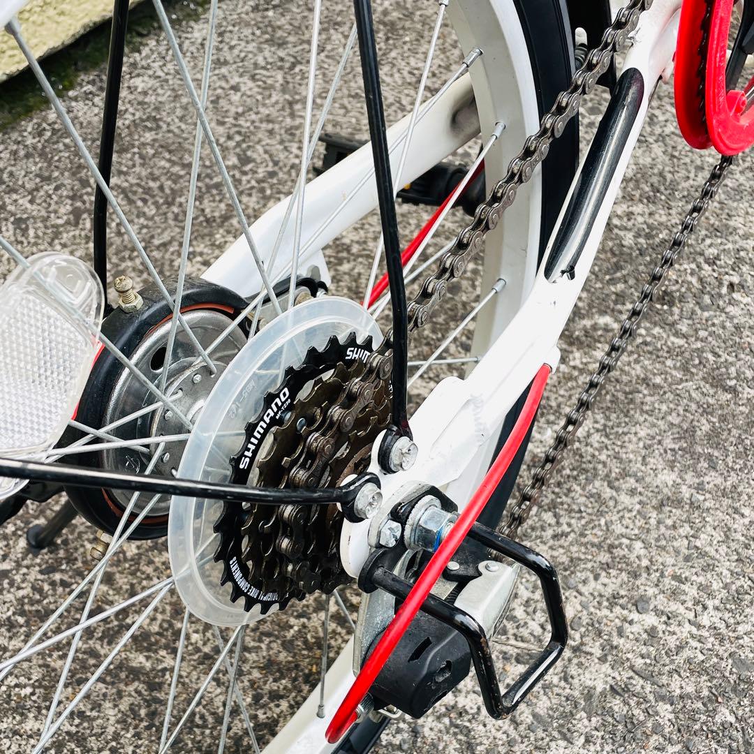 折り畳み自転車 GRAPHIS 20インチ リアサス シマノ6段変速 ミニベロ