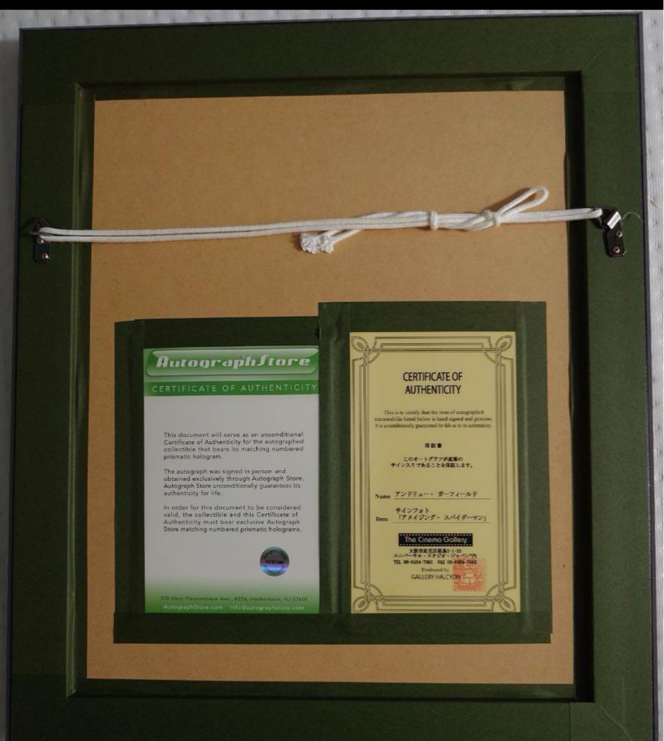 【直筆サイン入りオートグラフ（保証書付）】アンドリュー・ガーフィールド