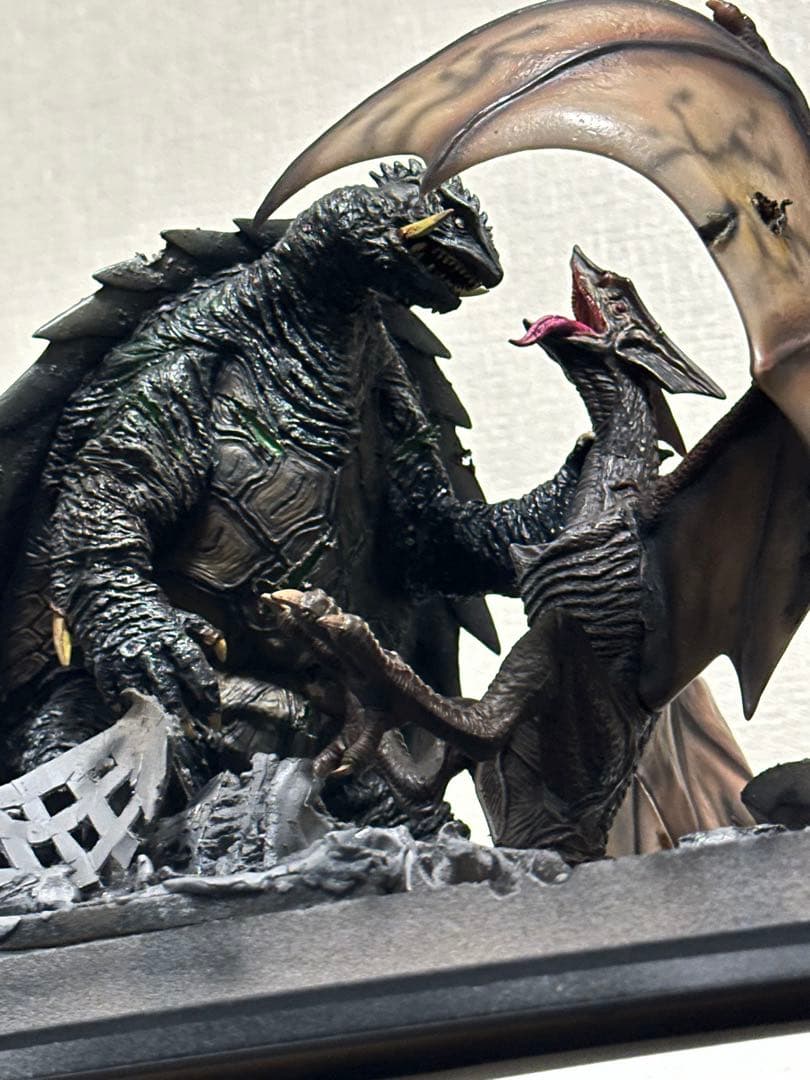 海洋堂　ガメラ3 ギャオス駆除イメージジオラマ　ソフビ完成品