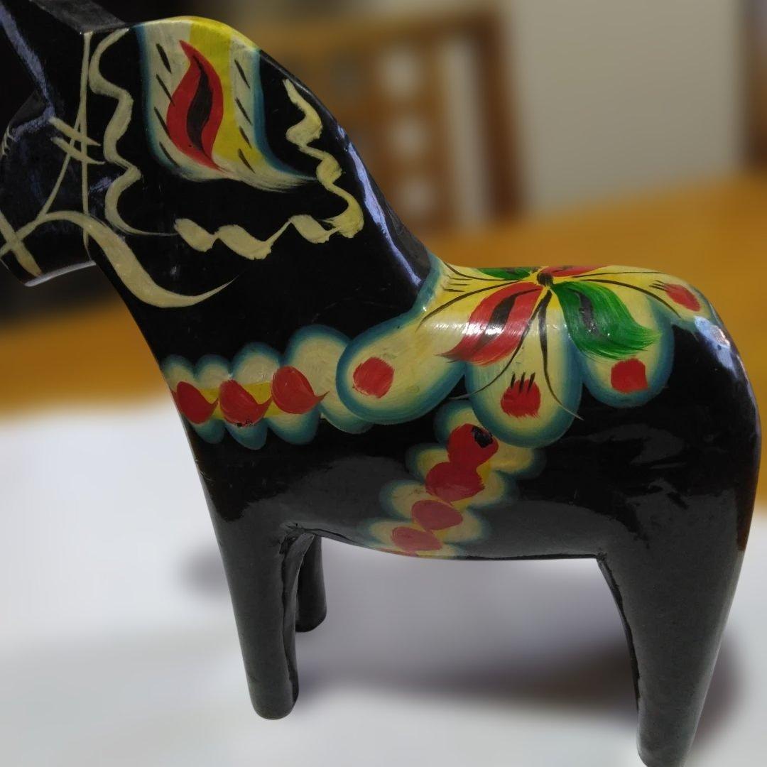 ヴンテージ　スエーデン　ダーラナホースな馬の置物 約15cm