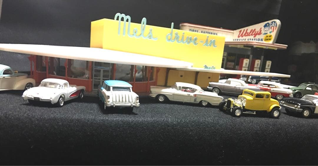 メルズドライブイン アメリカングラフィティ アメリカンダイナー ジオラマ